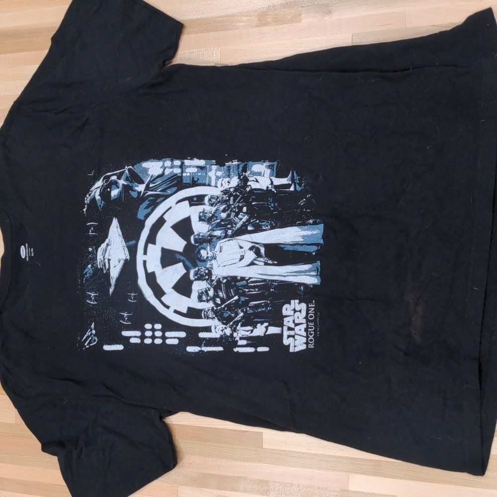 Star Wars Rogue One Mens Graphic Tee Shirt Black XL Disney Movie